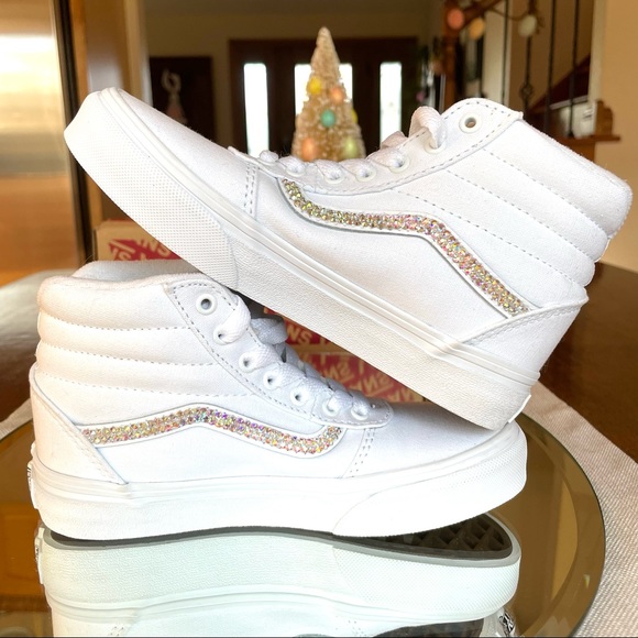 Vans - Custom Bling - Youth,  Ward-Hi size 13 - Picture 14 of 15